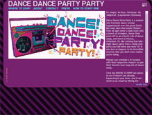 Tablet Screenshot of dancedancepartyparty.com